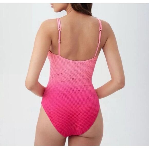 TRINA TURK  Sun Opal One-Piece Swimsuit, Pink Ombré, Women's Size 12, NWT! - Picture 2 of 10